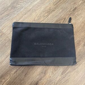 Balenciaga Black Toiletry Bag for Men